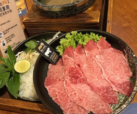 A5 Wagyu beef at An Viet in Soup-er Hot Stone Pot
